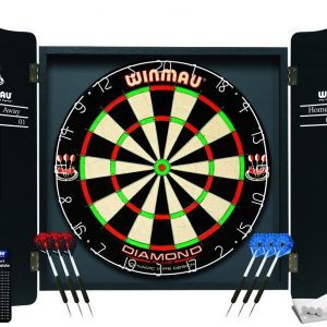 Winmau Professional Darts Set (Cabinet, Dartboard & Darts)