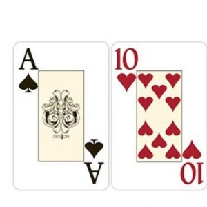 Desjgn Classic Circle Playing Cards (grey/turquoise set, bridge-size)