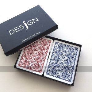 Desjgn Flourish Playing Cards (red/blue, poker-size, 2 decks)