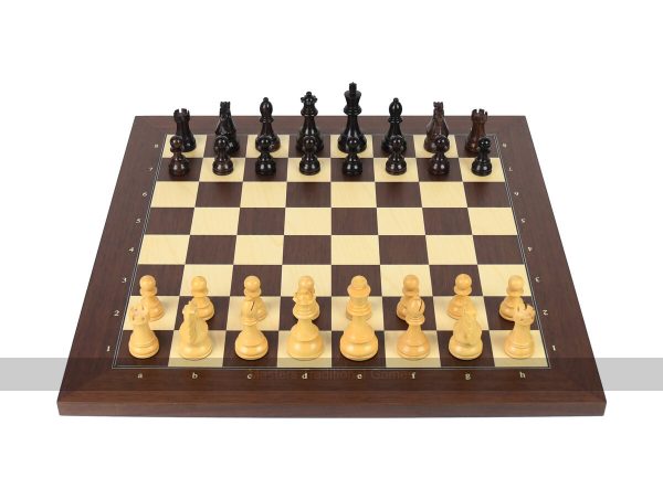 DGT Rosewood USB e-Board with indices - Royal Electronic Chess Pieces