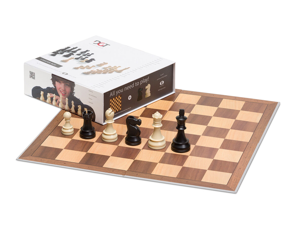 DGT Chess Starter Box Grey (Pieces & Board)
