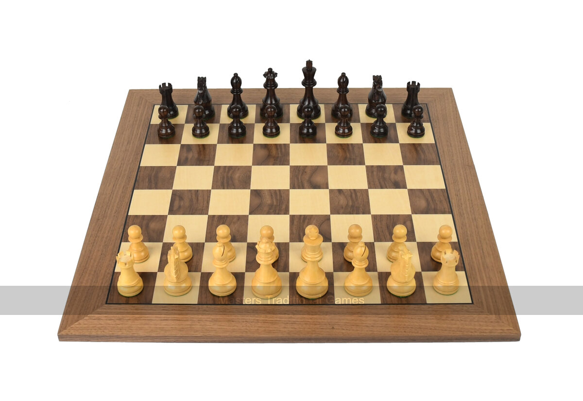 DGT Walnut Chess Board with Royal Wooden Chess Pieces