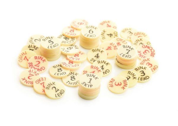 Set of 8 Drakes Pride Balloting Discs - Rink Number 8