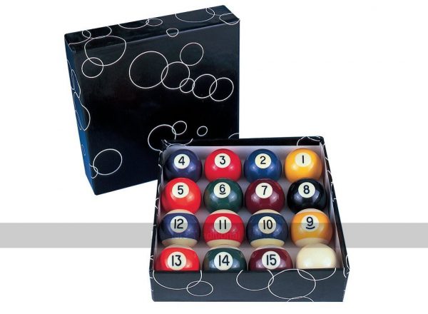 Spots & Stripes Pool Balls - 2 1/4 inch, Engraved, Grade A