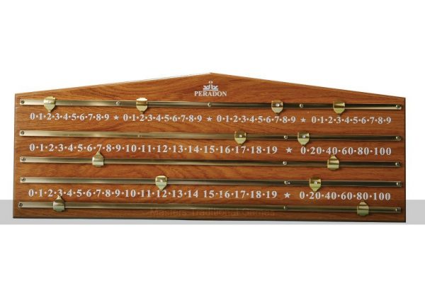 Four Hander Marking Board scoreboard - Oak Coloured
