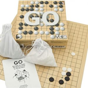 3-in-1 Beginner Go Set with Cardboard Board & Plastic Stones