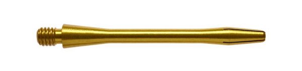 Anodised Aluminium Darts shaft (pack of 3, gold colour, medium length)