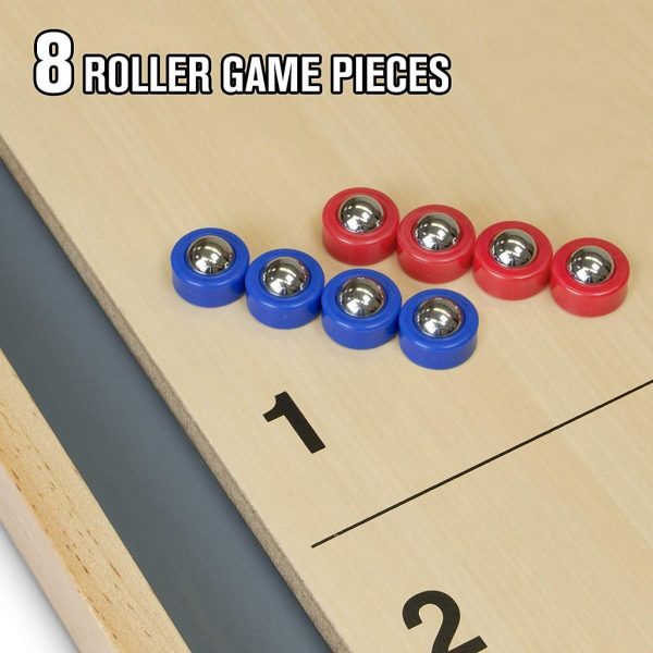 GoSports Table Shuffleboard & Curling 2-in-1 Table Game