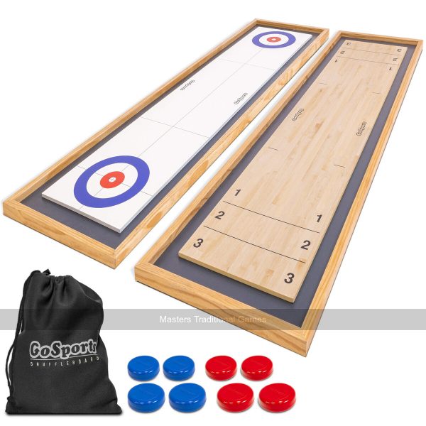 GoSports 6 foot Table Shuffleboard & Curling 2-in-1 Game