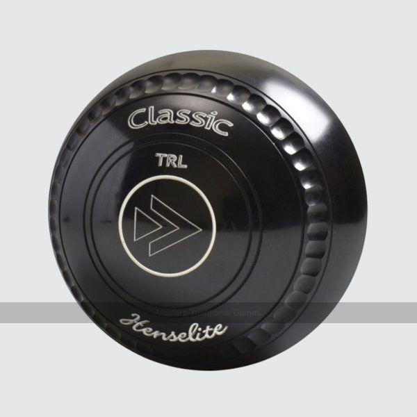 Henselite Classic TRL Bowls - Set of 4, Black, Size 4, Heavy