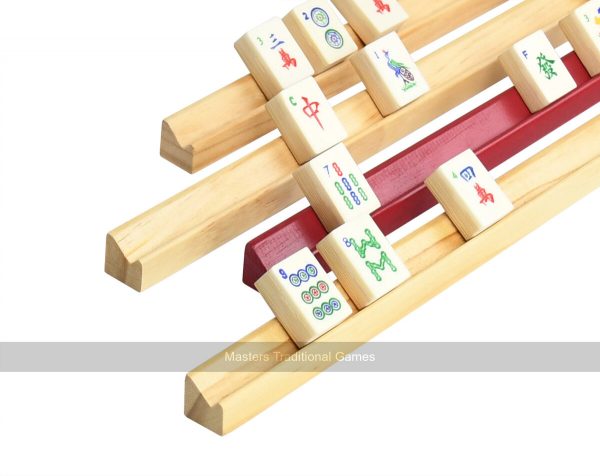 Set of 4 Mah Jong (Mahjong) Tile Racks - 40cm