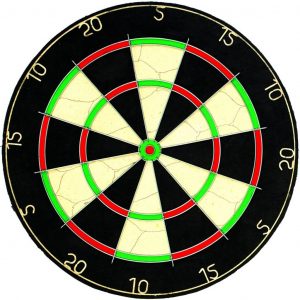 Ipswich Fives Darts Board (standard size trebles/doubles)