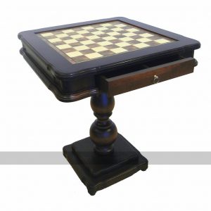Italfama Luxury Beech Chess Table with Drawer (58cm)