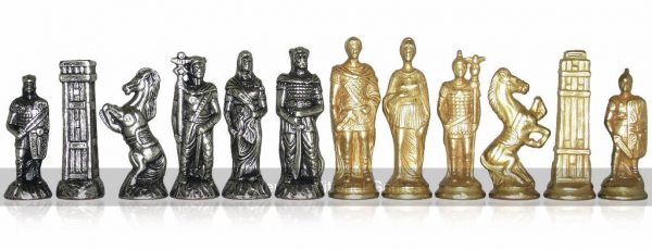 Italfama Romans & Barbarians Metal Chessmen