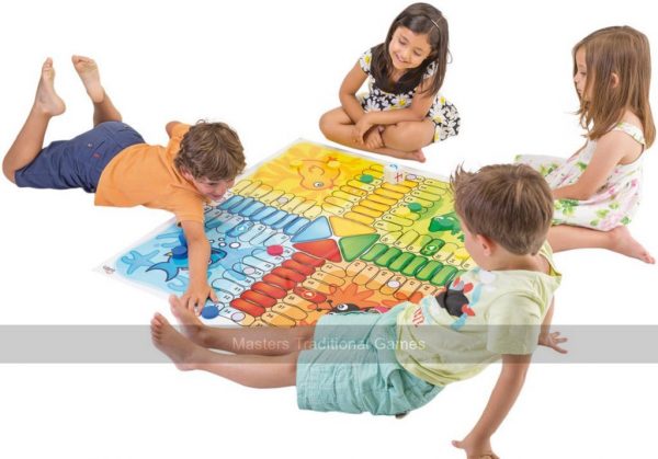 Giant Ludo Game with Large 1 Metre Floor Mat