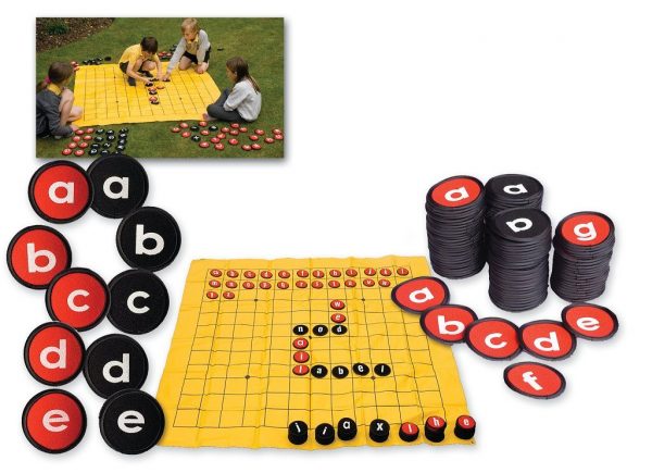Giant Crossword Game - Large Spelling Mat with Letter Discs
