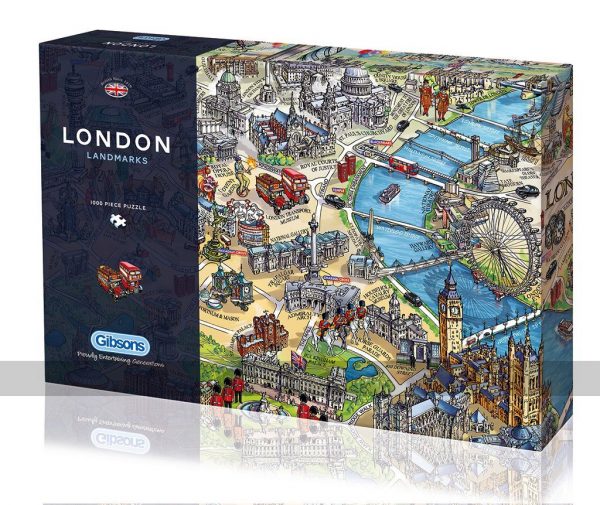London Landmarks 1000 piece Jigsaw Puzzle