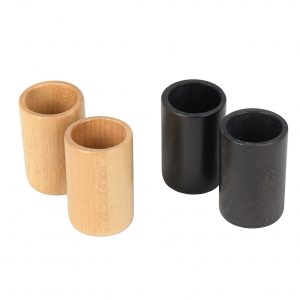 Manopoulos Handcrafted Premium Wooden Dice Cups - Set of 2