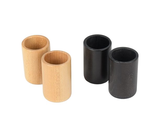 Manopoulos Handcrafted Premium Wooden Dice Cups - Set of 2