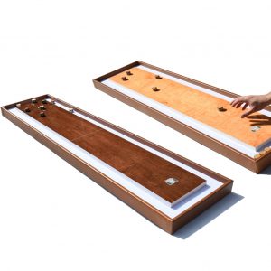 Masters Table Shuffleboard game - Beech or Walnut