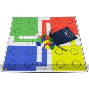 Quad Fold Wooden Uckers Game