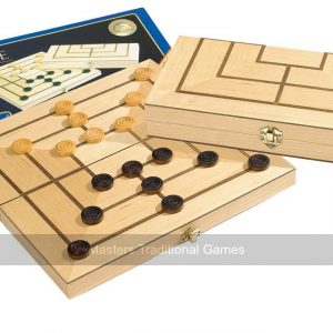 Philos Nine Mens Morris Game with Folding Wooden Board