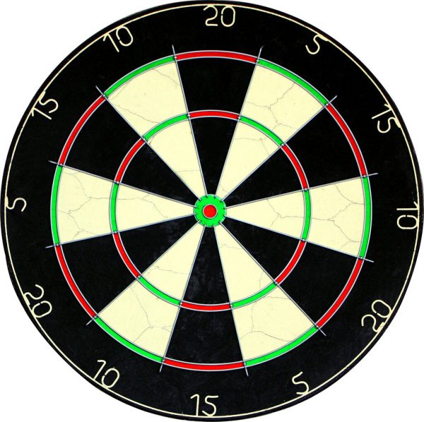 East London Fives Darts Board (narrow doubles & trebles)