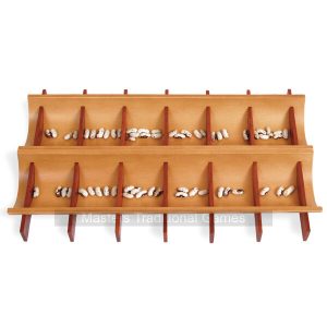Wooden Oware / Mancala Game by Pico Pao, Teja / Roof Tile Design