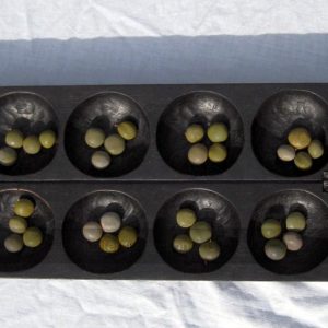 Oware game (Ofram wood black stained)