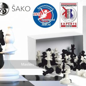 PacoSako Chess Pieces (black & white)