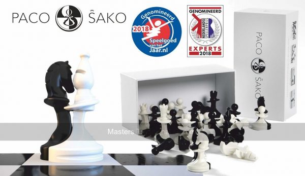 PacoSako Chess Pieces (black & white)