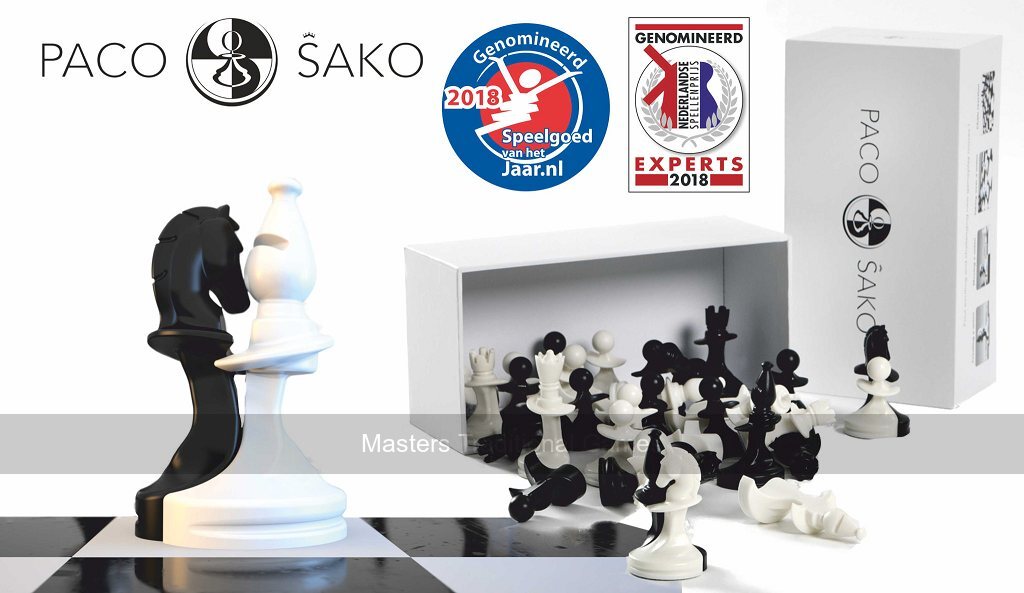 PacoSako Chess Pieces (black & white)