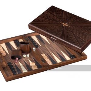 Philos 19-inch Wooden Iraklia Backgammon Set