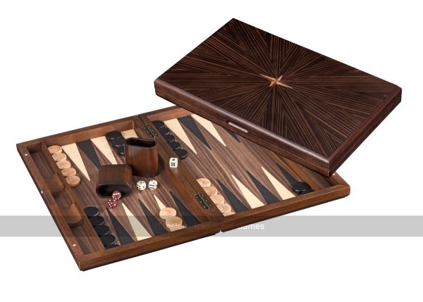 Philos 19-inch Wooden Iraklia Backgammon Set