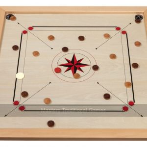 Philos Carrom Set with Accessories (Regulation-Size Carrom Board)
