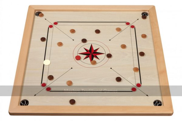 Philos Carrom Set with Accessories (Regulation-Size Carrom Board)