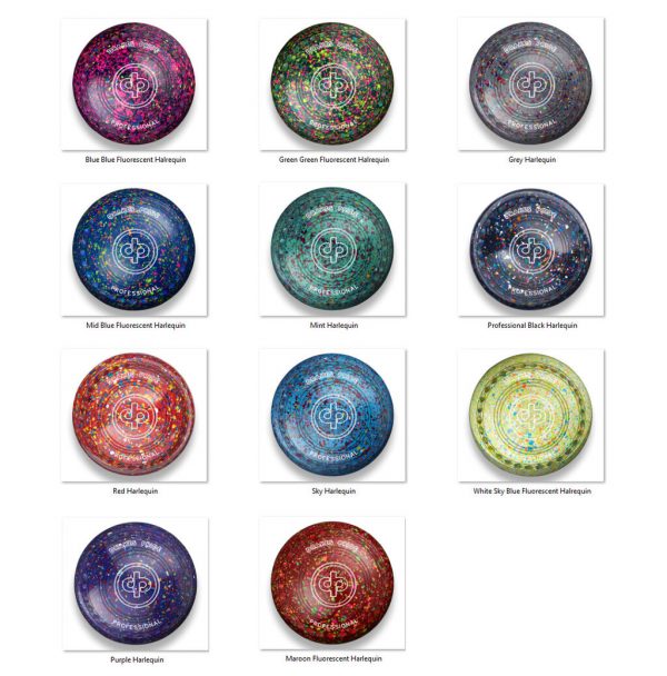 Drakes Pride Professional Gripped Bowls - Harlequin Speckled Colours (Set of 4)