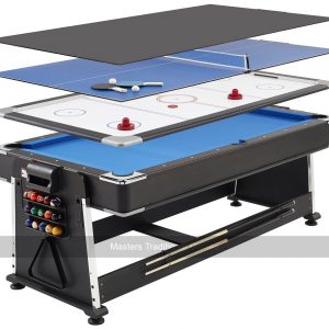 7ft 3-in-1 Revolver Pool / Air Hockey & Table Tennis