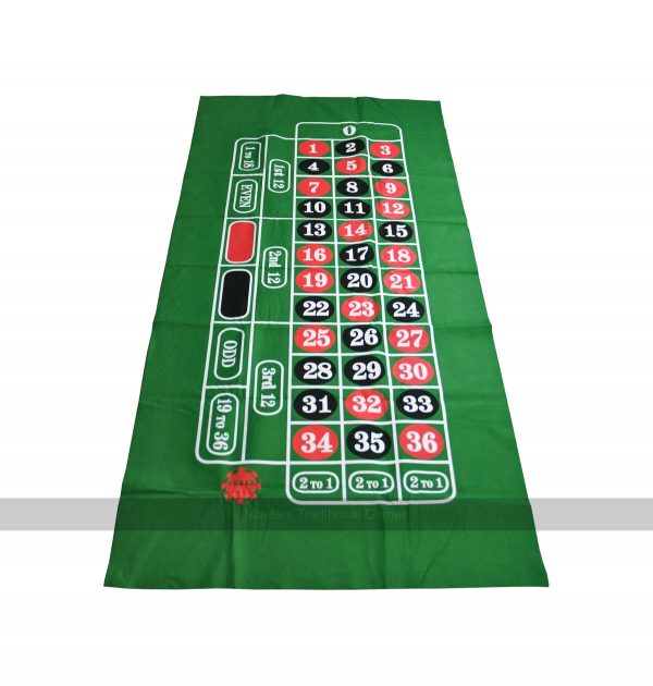 Roulette Mat - Green Felt Cloth, 180 x 90cm