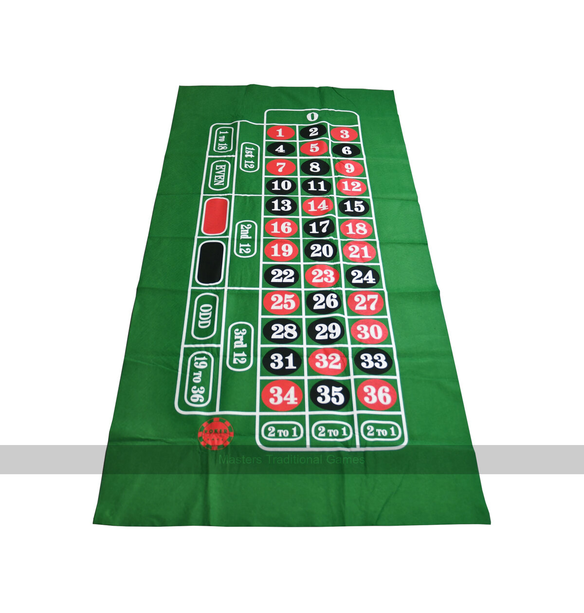 Roulette Mat - Green Felt Cloth, 180 x 90cm