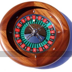 Dal Negro 36cm Montecarlo Mahogany Roulette Wheel