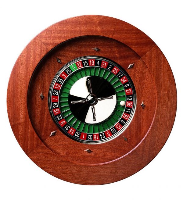 Dal Negro Montecarlo 50cm Mahogany Roulette Wheel (Quadratto)