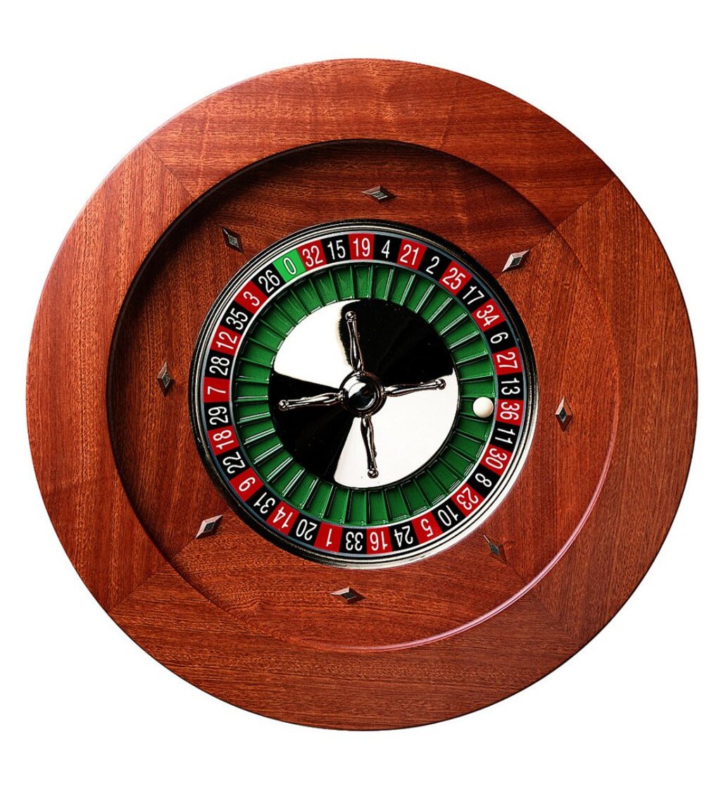 Dal Negro Montecarlo 50cm Mahogany Roulette Wheel (Quadratto)