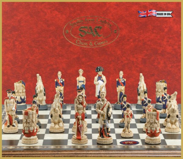 SAC Battle of Waterloo Chess Set, Hand-Painted (without board)