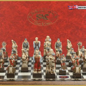 SAC Viking Chess Set, Hand-Painted (without board)