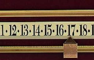 Scoreboard runner - solid brass rail (32 inches - must be cut to size)