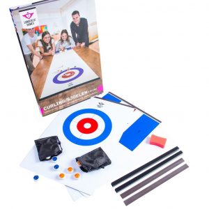 2 in 1 Curling and Table Shuffleboard Table-Top Game - 180cm