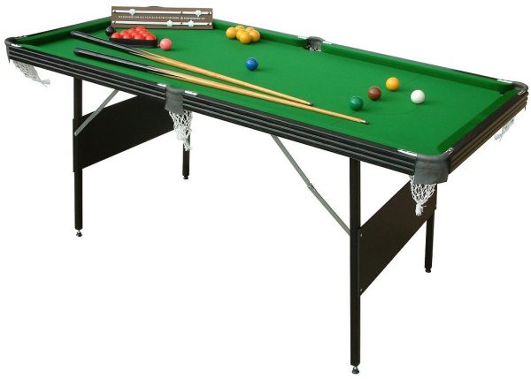 Crucible Folding Snooker and Pool Table (6ft, accessories included)