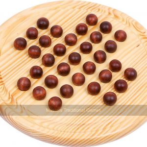 Solitaire with Wooden Marbles (21cm)