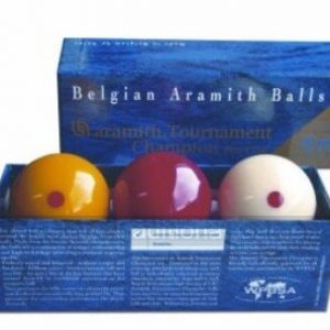 Super Aramith Pro Cup Billiard Balls - Spot White/Yellow, 2 1/16 inch